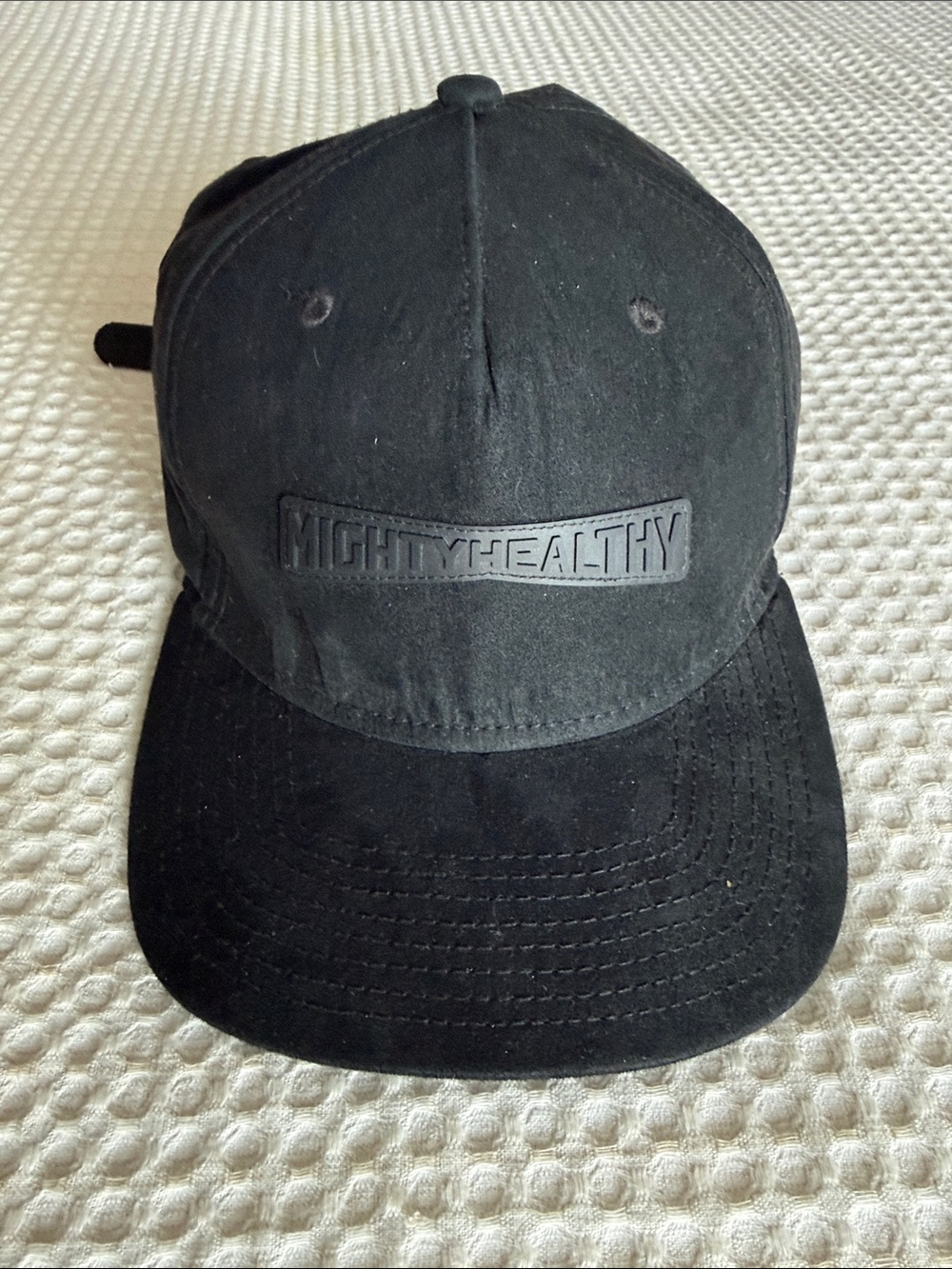 Mighty Healthy New York Black Simi suede cap adjustable